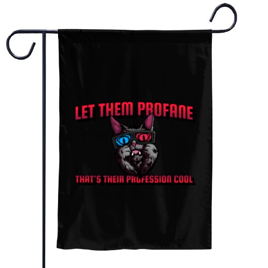 Black Cat Techno Show Garden Flags