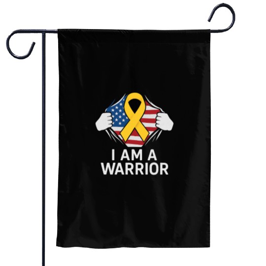 American Warrior of Strength & Awareness Garden Flags