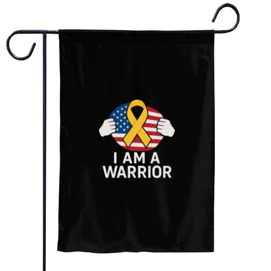 American Warrior of Strength & Awareness Garden Flags