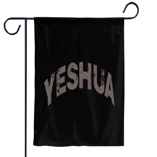 Yeshua Faith Typography Design Garden Flags