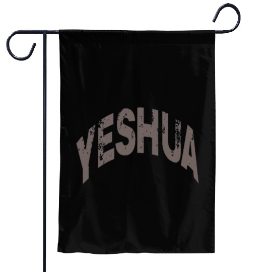 Yeshua Faith Typography Design Garden Flags