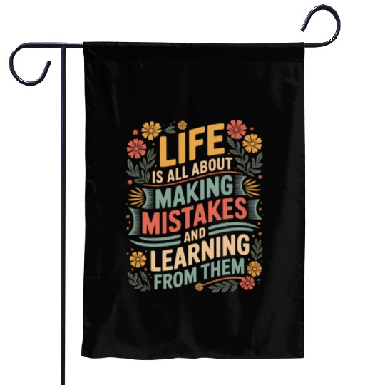 Inspirational Quote Floral Design Garden Flags
