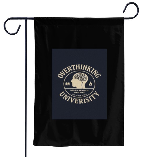 Overthinking University Design Garden Flags