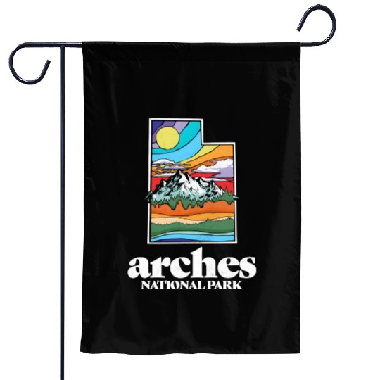 Arches National Park Utah Vintage Nature Outdoor Garden Flags