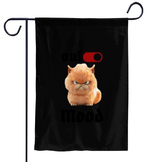 Grumpy Cat Illustration Garden Flags Design