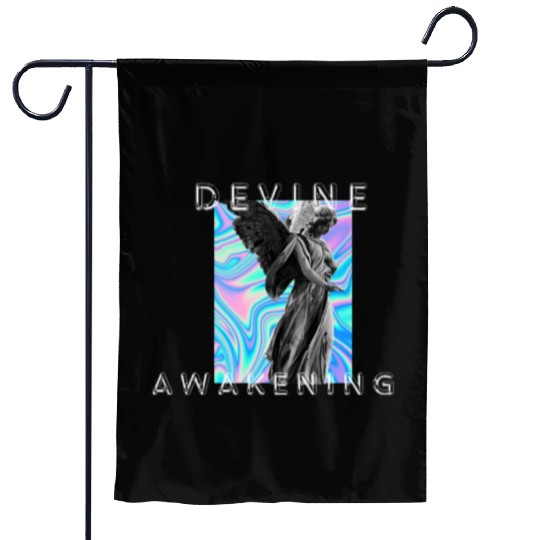 Devine Awakening 3D Print Design Garden Flags