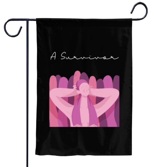 Serene Summer Girl Illustration Garden Flags