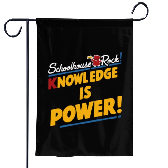 Schoolhouse Rock Knowledge is Power Back to School Garden Flags