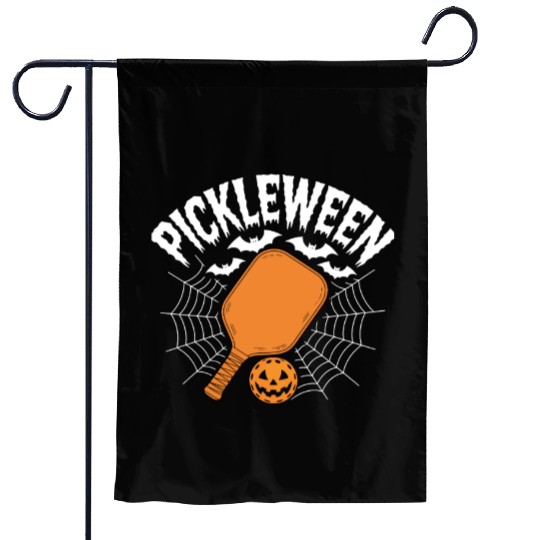 Pickleween Pickleball Funny Halloween Garden Flags