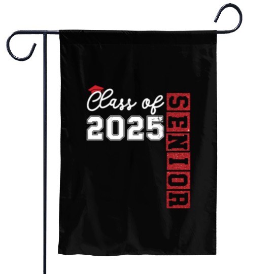 Class Of 2025 Senior Glitter Garden Flags