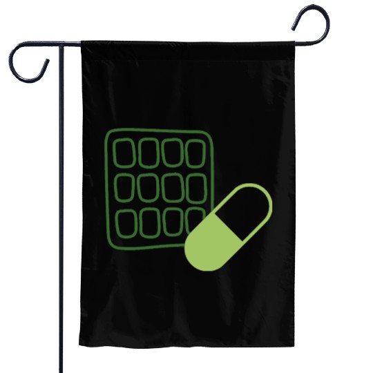 Waffle Pill Logo GnG Garden Flags
