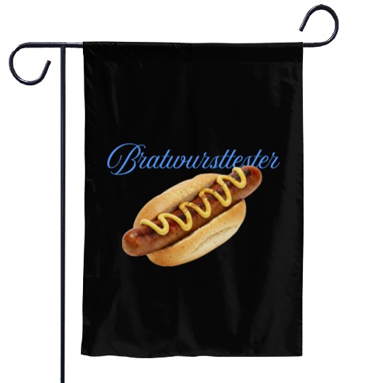 Hot Dog with Mustard Illustration Garden Flags
