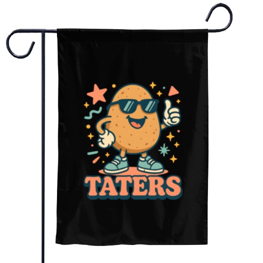 Taters – Cool Potato Retro Style Garden Flags