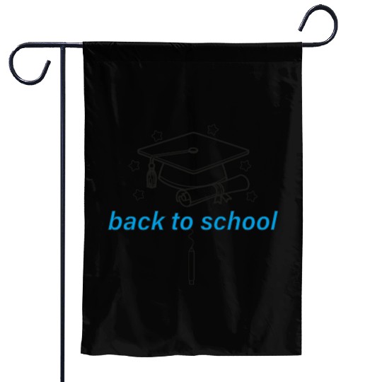 Graduation Cap and Scroll Back to School Print Garden Flags
