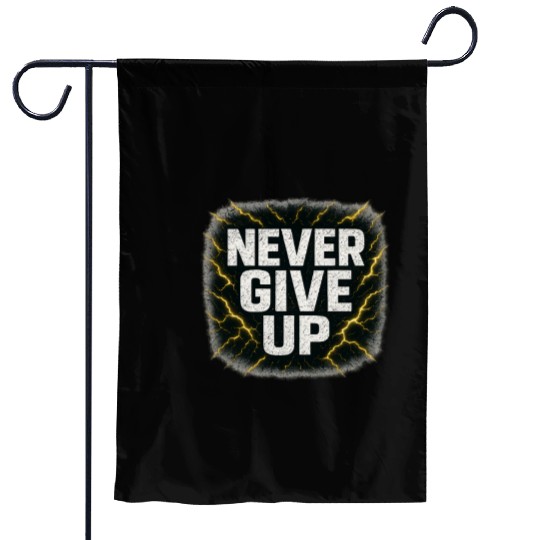 Never Give Up Gym & Fitness Garden Flags