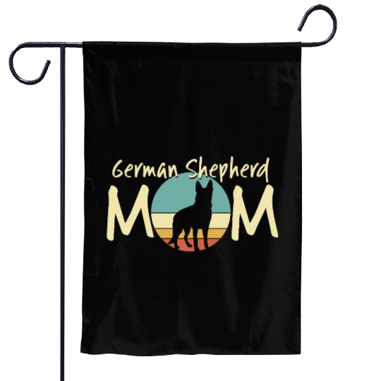 German Shepherd Mom Retro - Dog Lover Gift Garden Flags