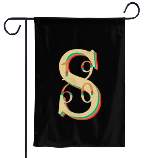 Unique Vintage '1960s' Design Garden Flags