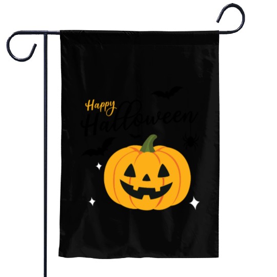 Pumpkin Jack O Lantern Halloween Design Garden Flags