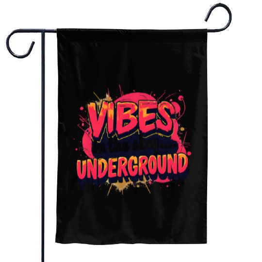 Vivid Underground Vibe Garden Flags