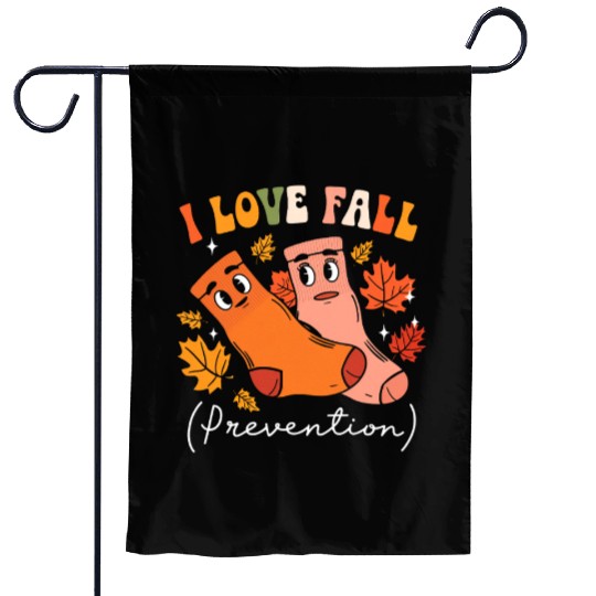 Thanksgiving Funny Sock Pun Autumn Fall Season Garden Flags