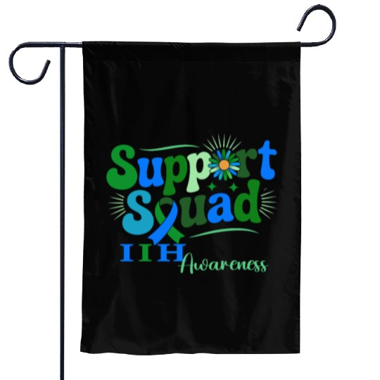 Support Squad IIH Awareness Design Garden Flags