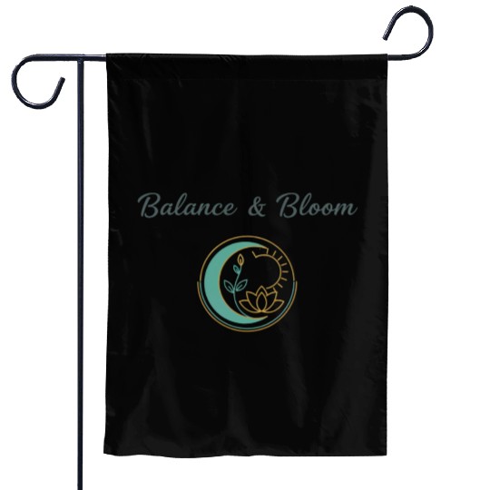 Balance and Bloom Spiritual Mandala Design Garden Flags