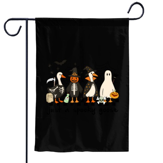 Just A Spooky Goose Halloween Costume Silly Goose Garden Flags
