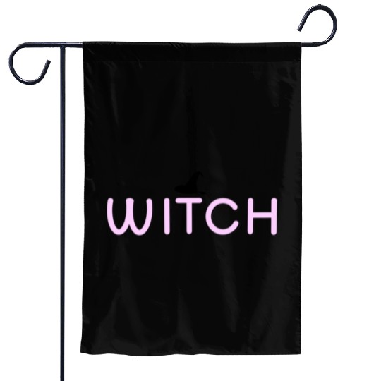 Enchanted Witchcraft Script Design Garden Flags