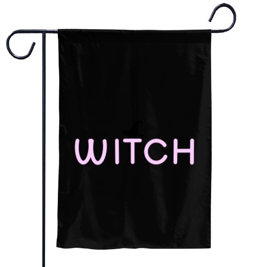 Enchanted Witchcraft Script Design Garden Flags