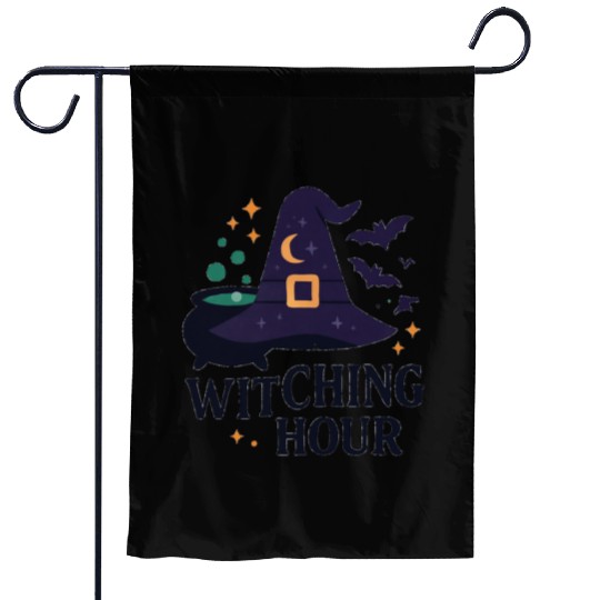 Witching Hour Night Scene Design Garden Flags