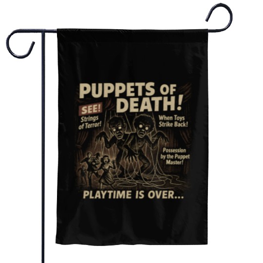 Puppets Of Death Movie Poster Vintage Halloween Garden Flags