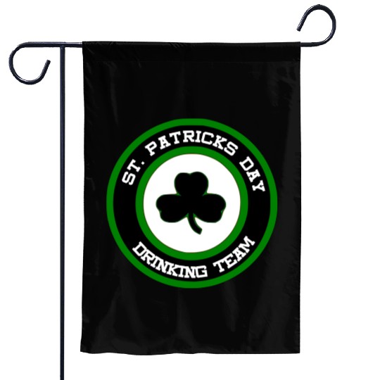 Sta Patrick's Day Drinking Team Garden Flags
