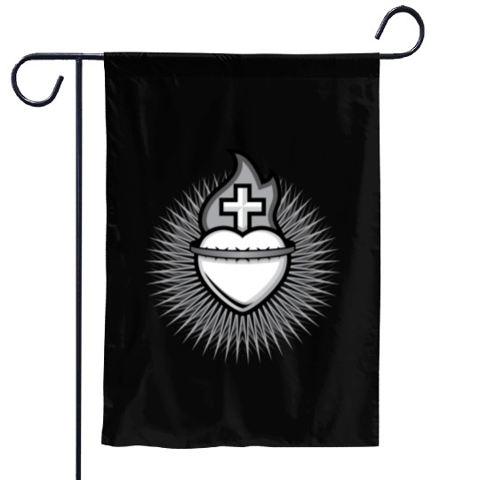 Sacred Heart Garden Flags