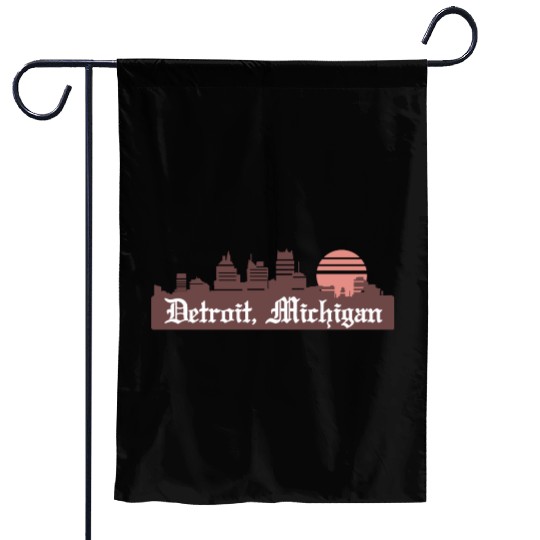 Detroit Linesky Garden Flags