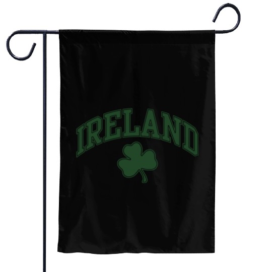 Ireland with Shamrock Garden Flags