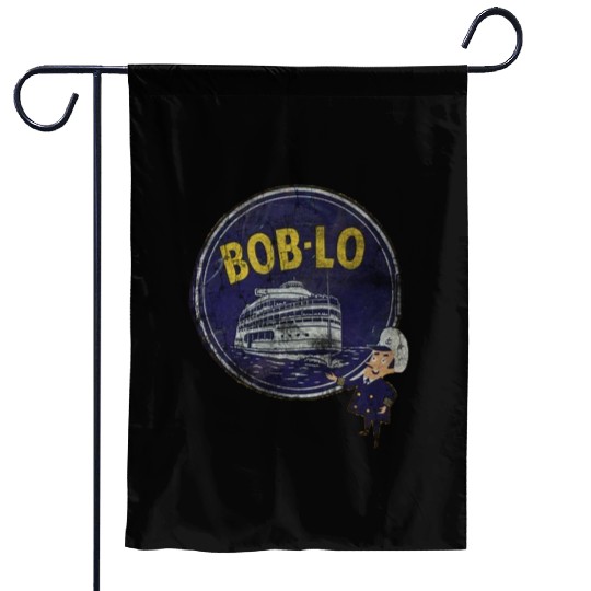 Vintage Retro Classic Cute Detroit Boblo Island Garden Flags