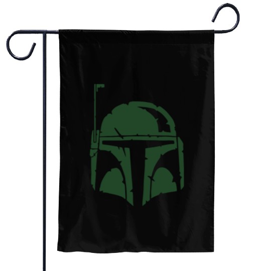 Boba Fett Helmet Worn Garden Flags