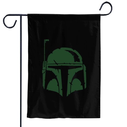Boba Fett Helmet Worn Garden Flags