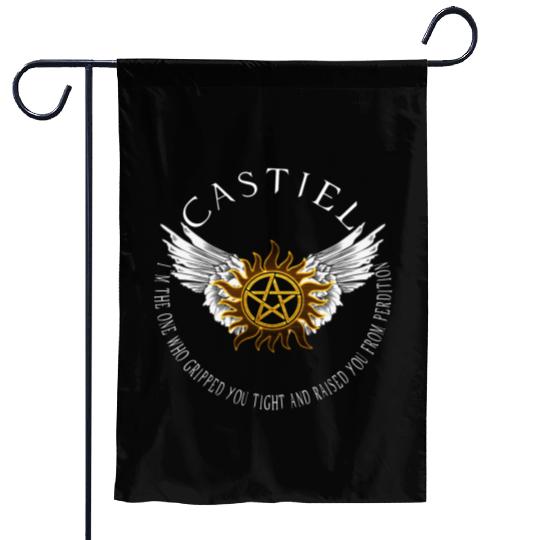 Castiel Protection Symbol Garden Flags