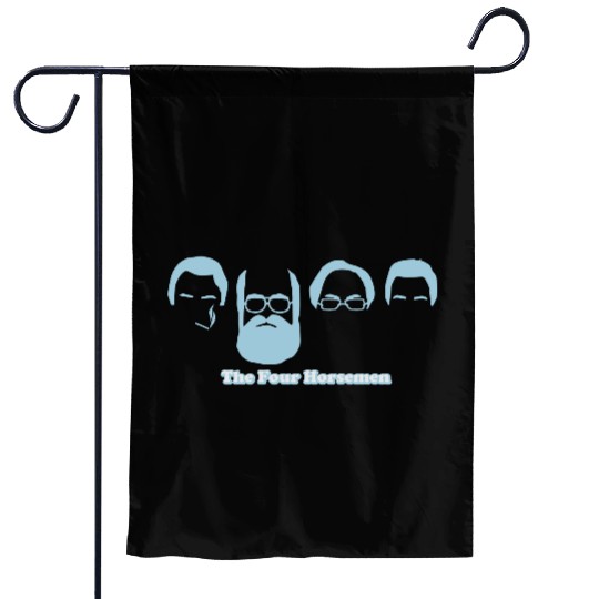 The Four Horsemen Garden Flags Garden Flags light blue