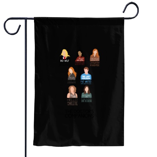 Doctor Who Companions (alternate version) Garden Flags