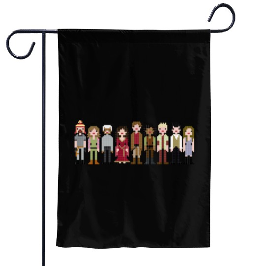 Firefly Cast Cross Stitch Garden Flags