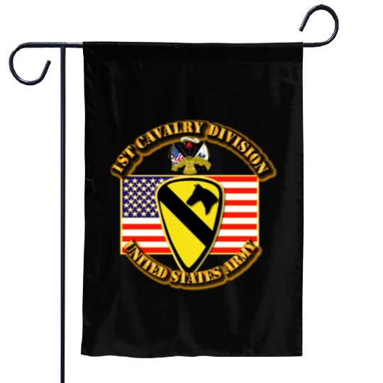 1st Cavalry Division w Flag Garden Flags