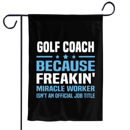 Golf Coach Garden Flags