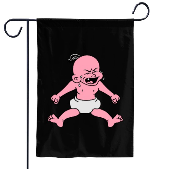 angry cry crying angry roar flaming nerves loud wh Garden Flags