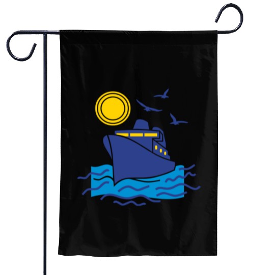 sailing cruise ship Garden Flags