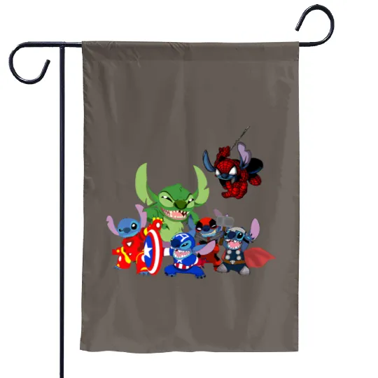 Stitch Avengers Marvel Deadpool Disneyland Garden Flags
