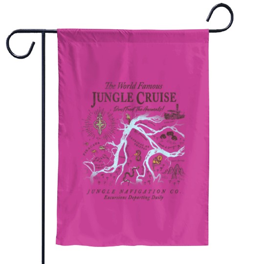 Disney Jungle Cruise World Famous Garden Flags, Disney Jungle Cruise Garden Flags
