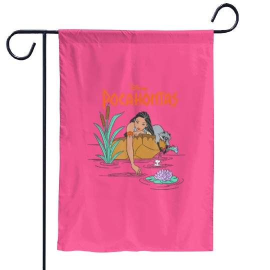 Disney Pocahontas Meeko Afternoon Dreaming Garden Flags