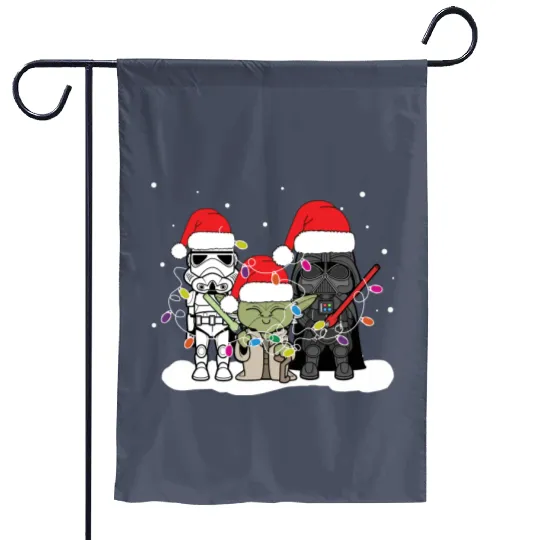 Star Wars Christmas Garden Flags, Disney Star Wars Matching Garden Flags